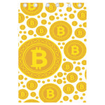 Bitcoin Crypto Pattern Print Curtain