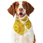 Bitcoin Crypto Pattern Print Dog Bandana