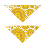 Bitcoin Crypto Pattern Print Dog Bandana