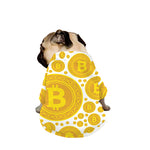 Bitcoin Crypto Pattern Print Dog Zip Up Jacket