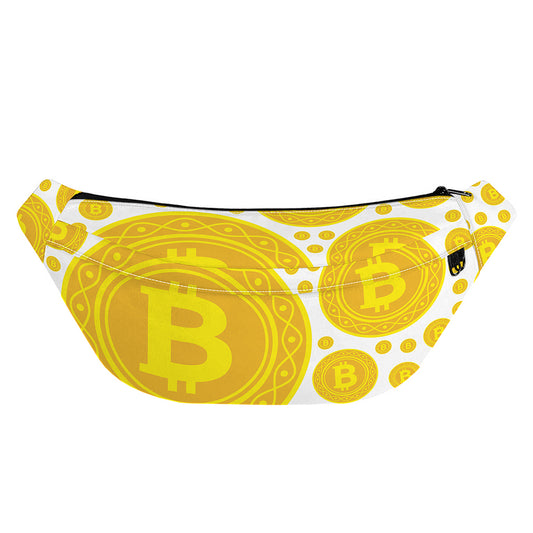 Bitcoin Crypto Pattern Print Fanny Pack