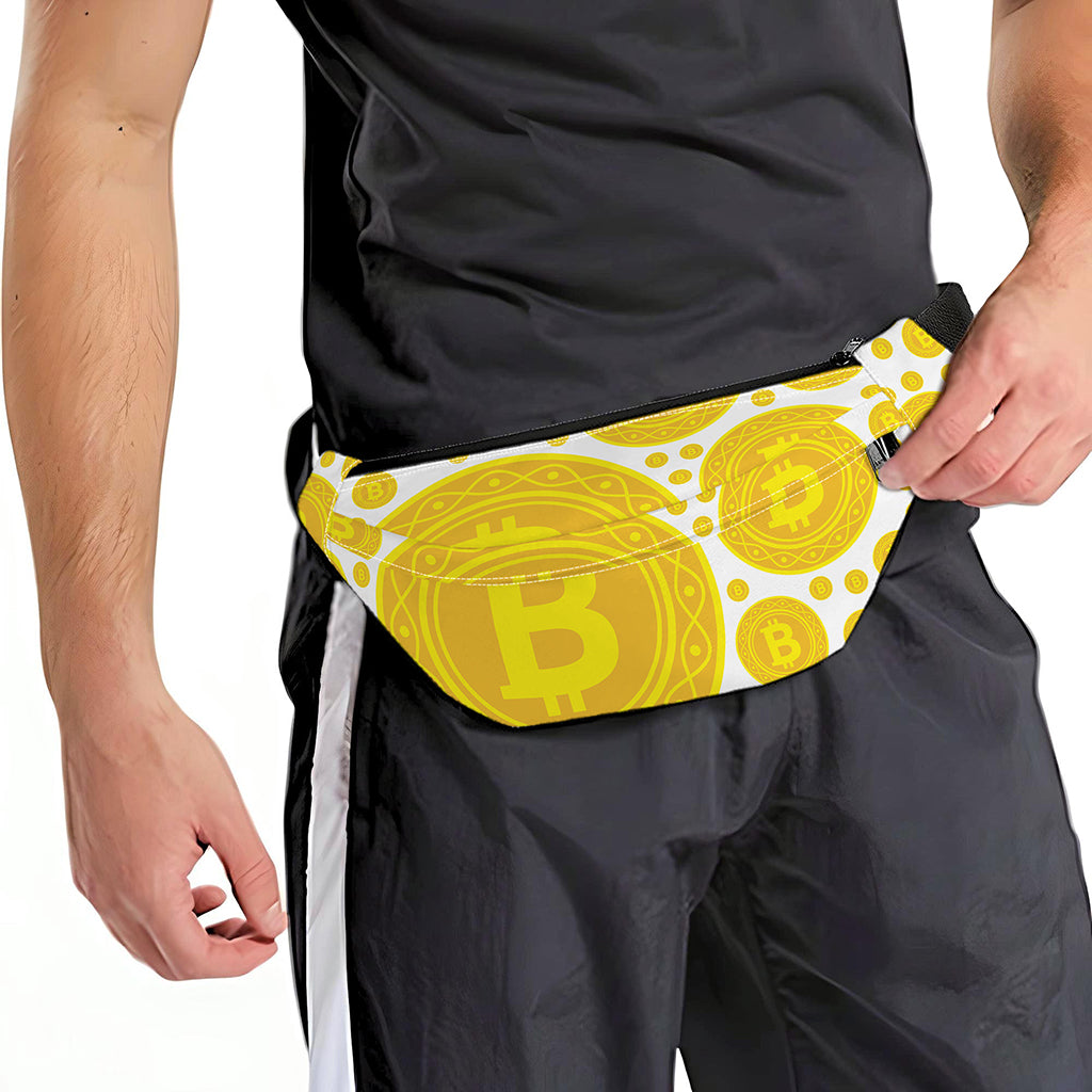 Bitcoin Crypto Pattern Print Fanny Pack