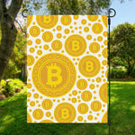 Bitcoin Crypto Pattern Print Garden Flag