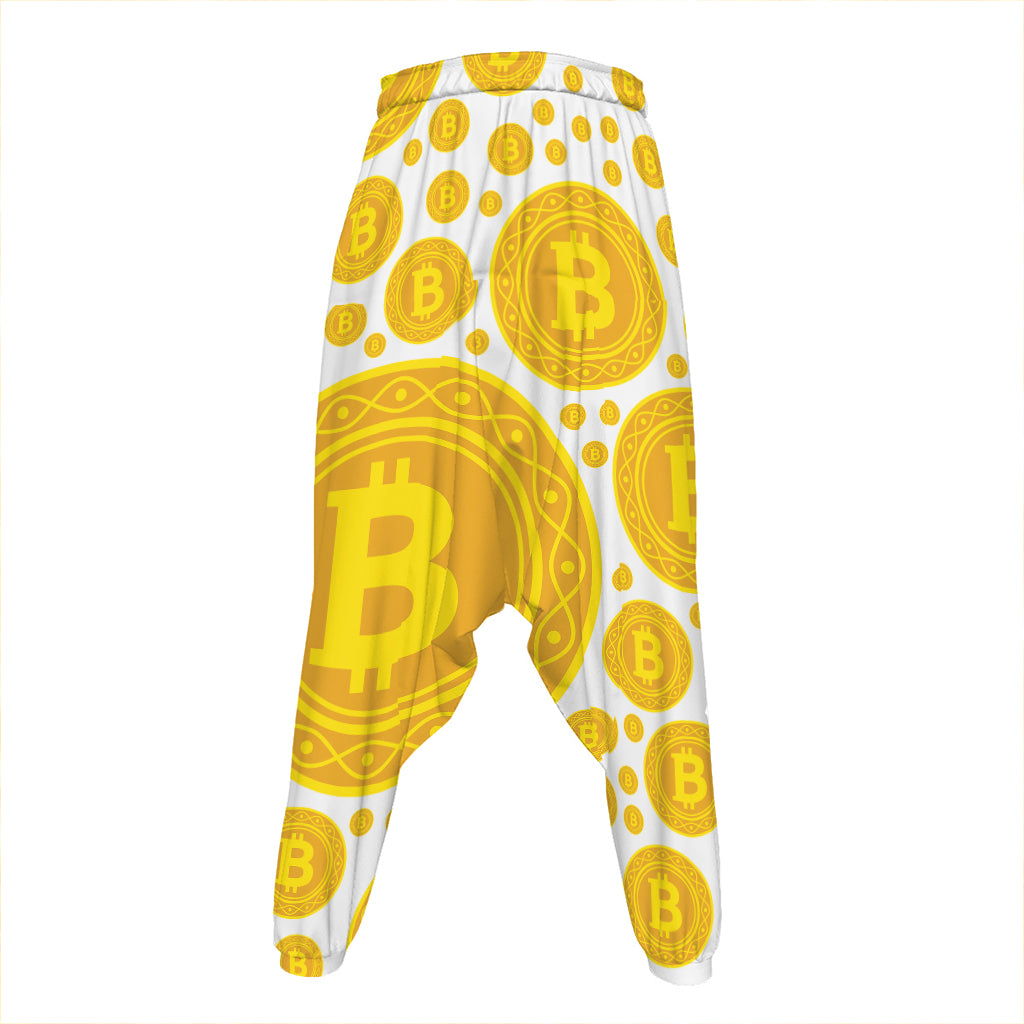Bitcoin Crypto Pattern Print Hammer Pants