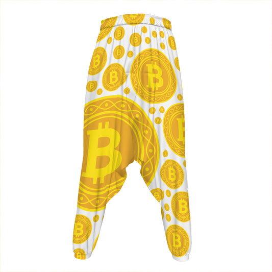Bitcoin Crypto Pattern Print Hammer Pants