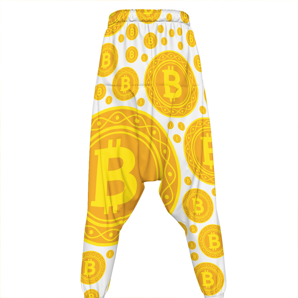 Bitcoin Crypto Pattern Print Hammer Pants