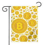 Bitcoin Crypto Pattern Print House Flag