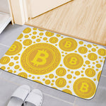 Bitcoin Crypto Pattern Print Indoor Door Mat