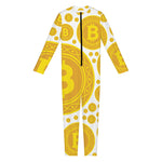 Bitcoin Crypto Pattern Print Jumpsuit