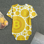 Bitcoin Crypto Pattern Print Men's Bodysuit