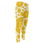 Bitcoin Crypto Pattern Print Men's Compression Pants
