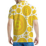 Bitcoin Crypto Pattern Print Men's Polo Shirt