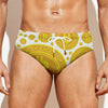 Bitcoin Crypto Pattern Print Men's Swim Briefs