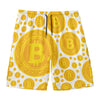 Bitcoin Crypto Pattern Print Men's Swim Trunks