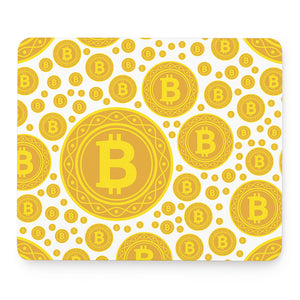 Bitcoin Crypto Pattern Print Mouse Pad