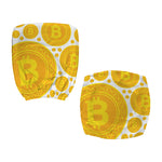 Bitcoin Crypto Pattern Print Office Chair Cover