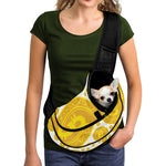 Bitcoin Crypto Pattern Print Pet Sling Carrier