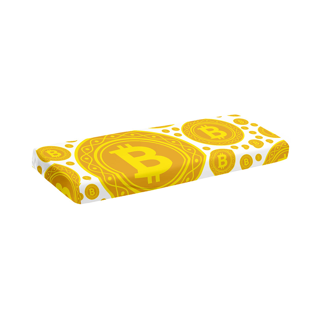 Bitcoin Crypto Pattern Print Piano Keyboard Cover