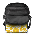 Bitcoin Crypto Pattern Print Rectangular Crossbody Bag