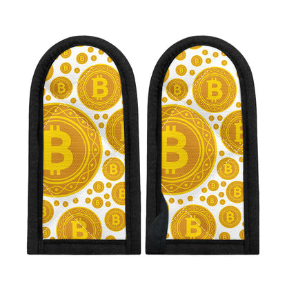 Bitcoin Crypto Pattern Print Skillet Handle Cover