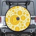 Bitcoin Crypto Pattern Print Tire Cover With Camera Hole