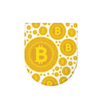 Bitcoin Crypto Pattern Print Toilet Lid Cover
