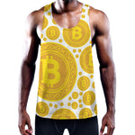 Bitcoin Crypto Pattern Print Training Tank Top