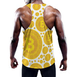 Bitcoin Crypto Pattern Print Training Tank Top