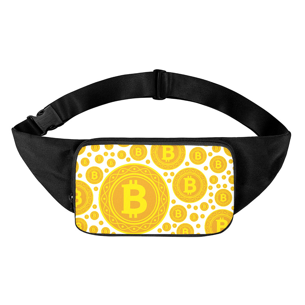 Bitcoin Crypto Pattern Print Waist Bag