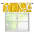 Bitcoin Crypto Pattern Print Window Valance