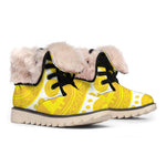 Bitcoin Crypto Pattern Print Winter Boots