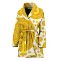 Bitcoin Crypto Pattern Print Women's Bathrobe