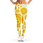 Bitcoin Crypto Pattern Print Women's Leggings