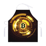Bitcoin Crypto Symbol Print Adjustable Apron