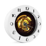 Bitcoin Crypto Symbol Print Alarm Clock
