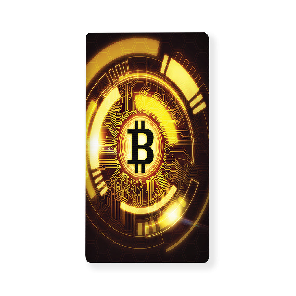 Bitcoin Crypto Symbol Print Baby Crib Sheet