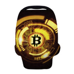 Bitcoin Crypto Symbol Print Baby Seat Cover