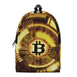 Bitcoin Crypto Symbol Print Backpack