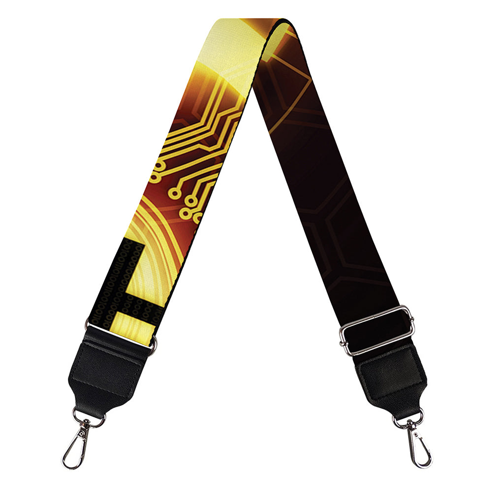 Bitcoin Crypto Symbol Print Bag Strap