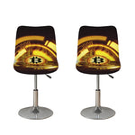 Bitcoin Crypto Symbol Print Bar Stool Covers