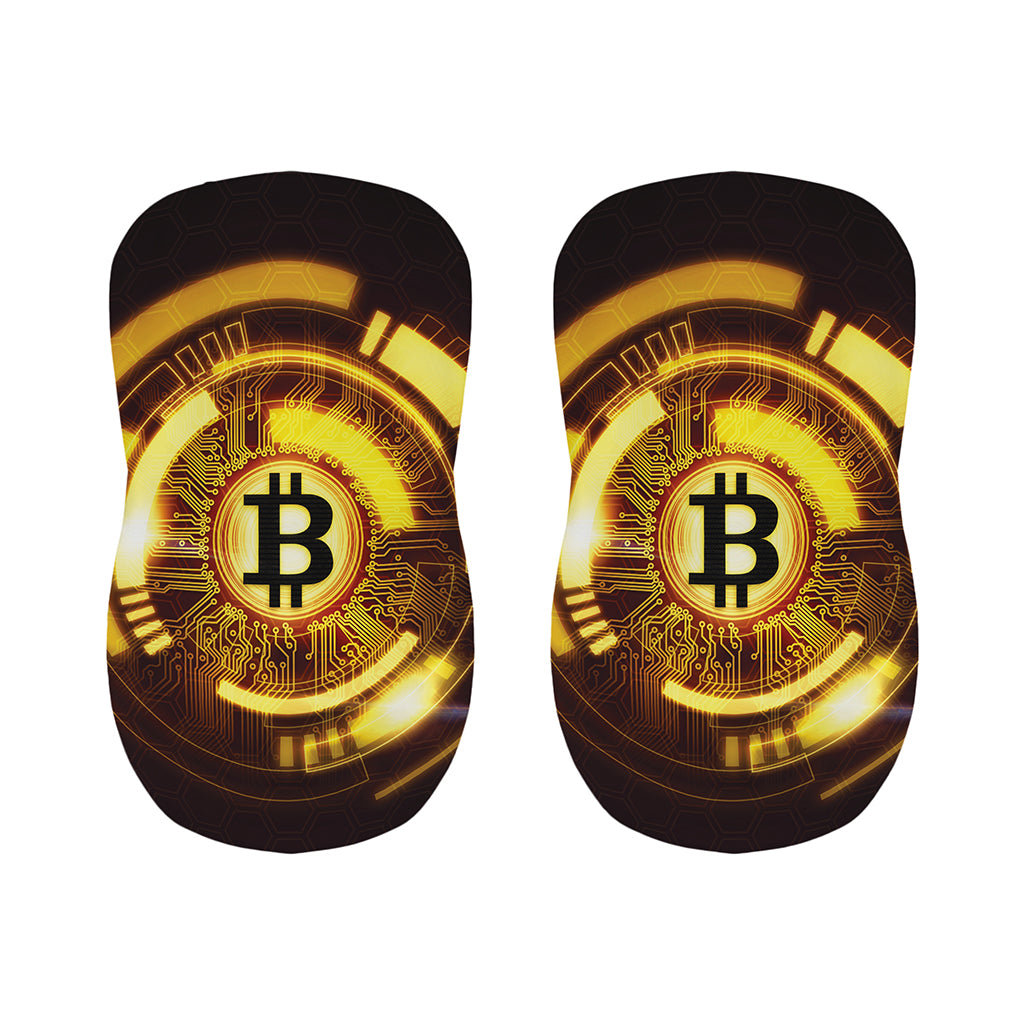 Bitcoin Crypto Symbol Print Bar Stool Covers