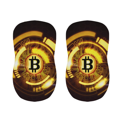 Bitcoin Crypto Symbol Print Bar Stool Covers