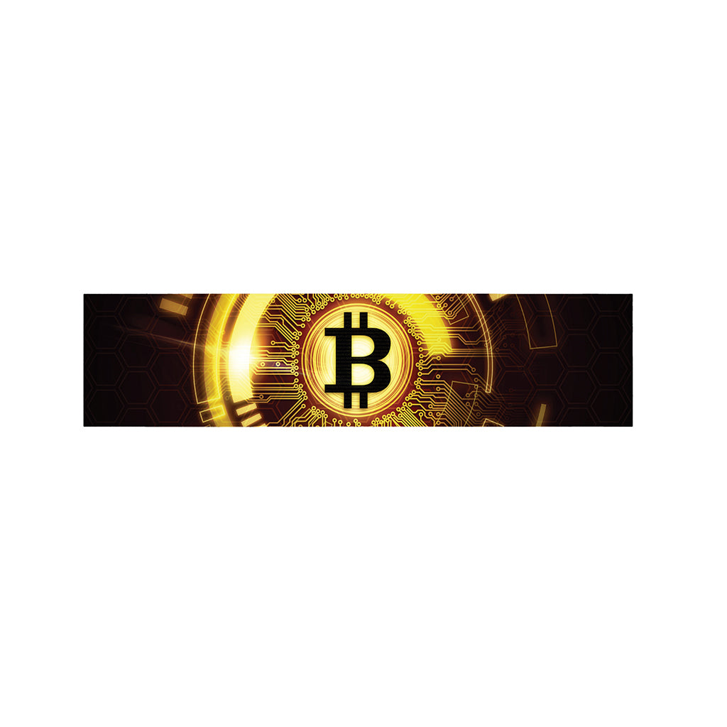 Bitcoin Crypto Symbol Print Bed Runner