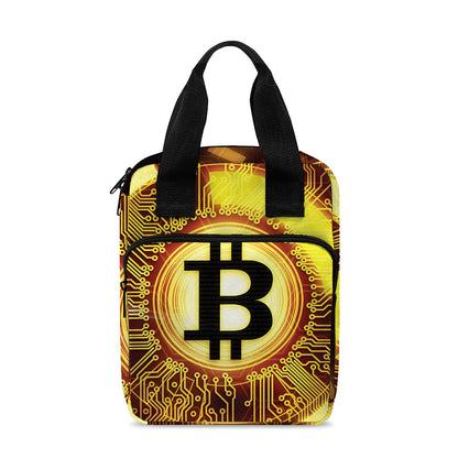 Bitcoin Crypto Symbol Print Bible Tote Bag