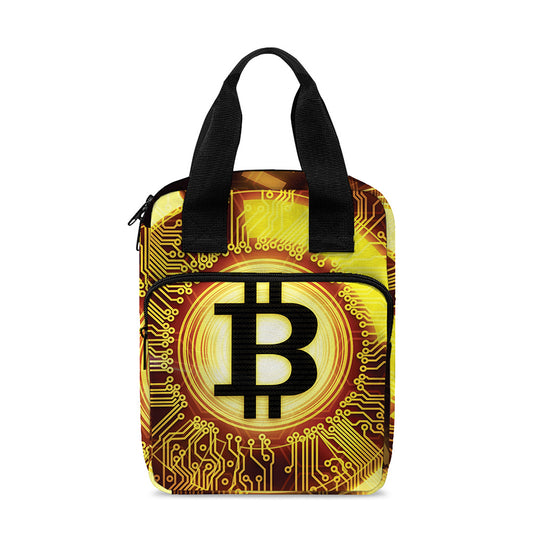 Bitcoin Crypto Symbol Print Bible Tote Bag