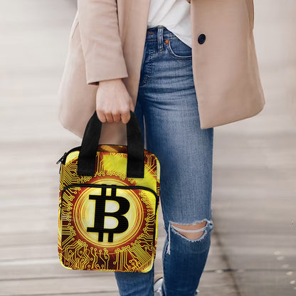 Bitcoin Crypto Symbol Print Bible Tote Bag