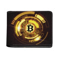 Bitcoin Crypto Symbol Print Bifold Wallet