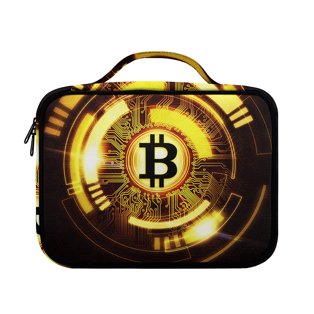 Bitcoin Crypto Symbol Print Briefcase Bible Bag
