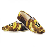 Bitcoin Crypto Symbol Print Casual Shoes