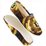 Bitcoin Crypto Symbol Print Casual Shoes